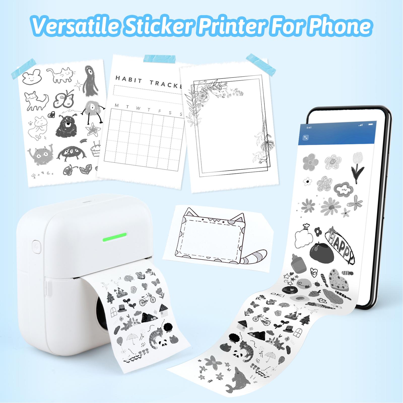 Portable Thermal Printer with  - Printer Paper ulasan dan harga