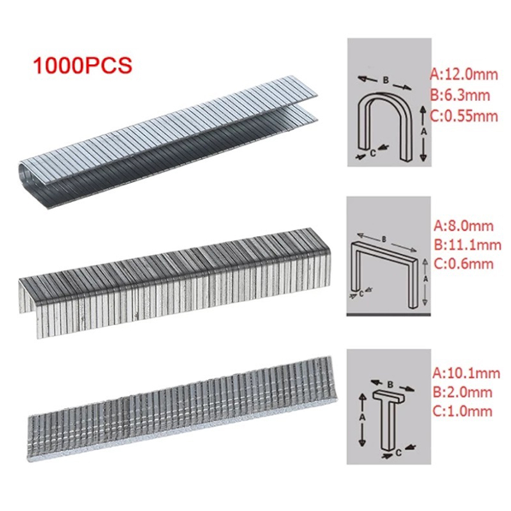 1000Pcs U/Door/T Shaped Nail S - Stapler Heavy Duty ulasan dan harga