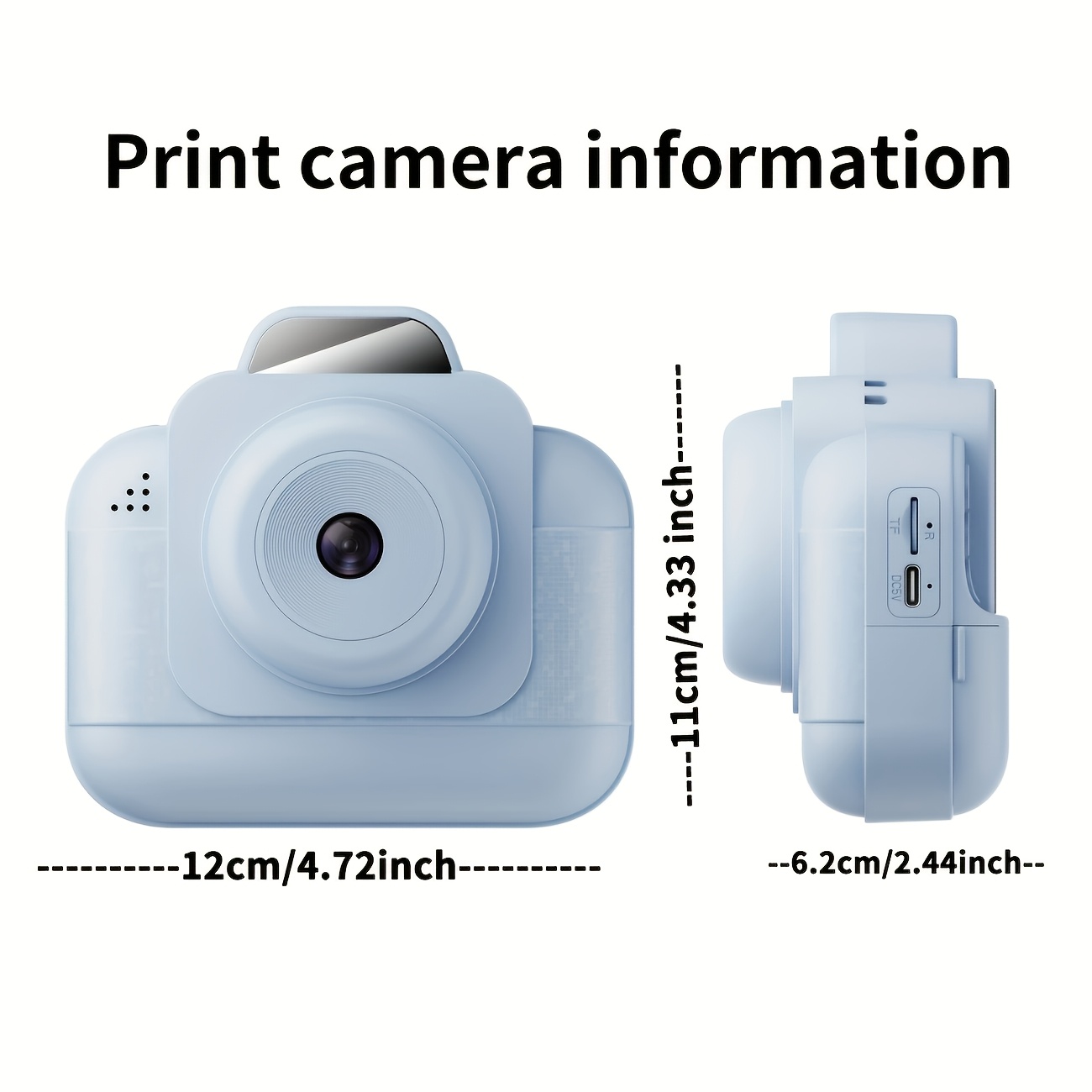Portable photo printer (blue)  - Printer Paper ulasan dan harga
